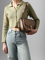 Schoudertas Zora Hexagona Bruin zora 8620230-vue-porte